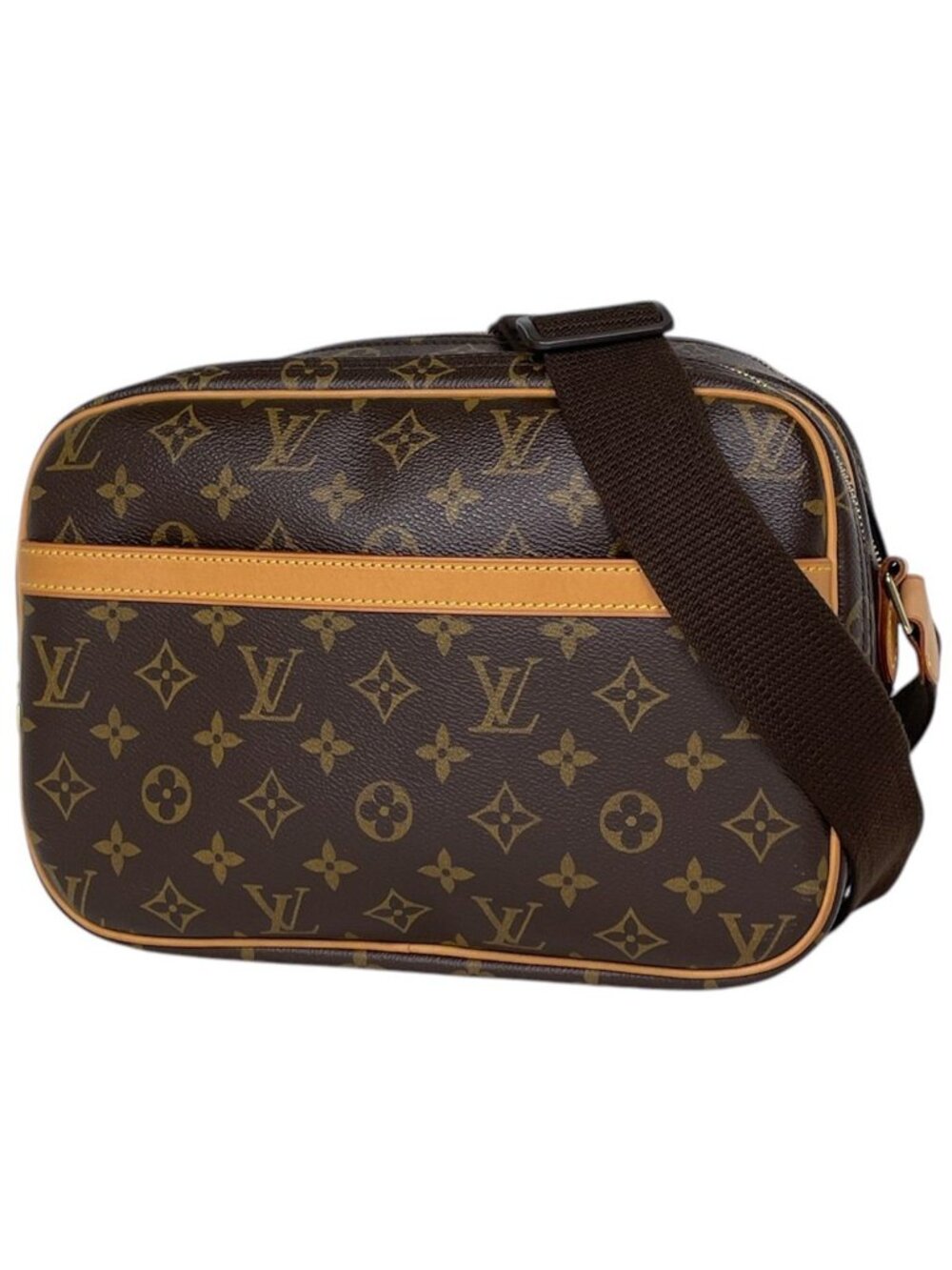 Louis Vuitton Reporter PM Shoulder Bag Monogram Brown